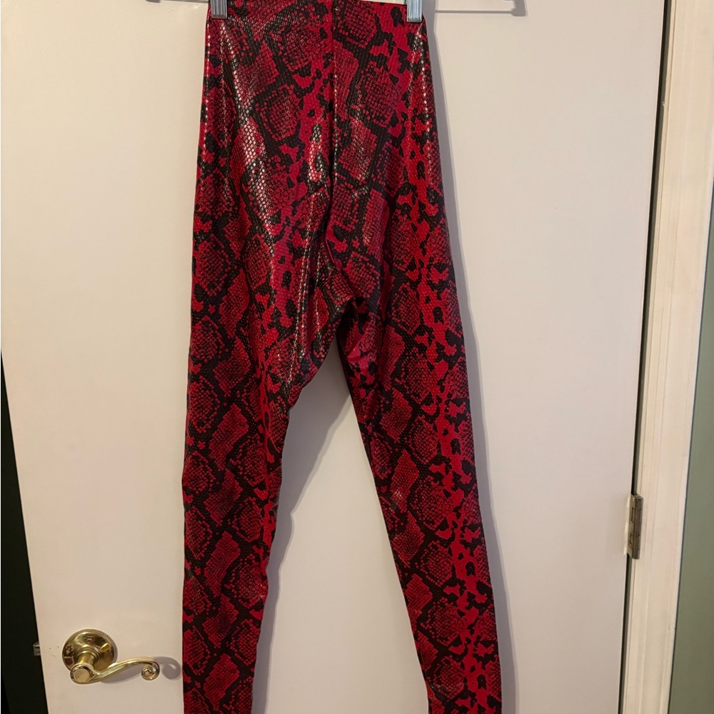 Commando Red Snake Pattern Leggings - image 3